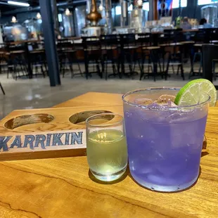 Always In Blue Jeans - interactive cocktail. Yes, the color is even more intriguing when you see it in person.