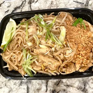 Pad Thai - 8/10 a little on the dry side, but tastes good.