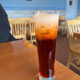 Iced creamy Thai Tea