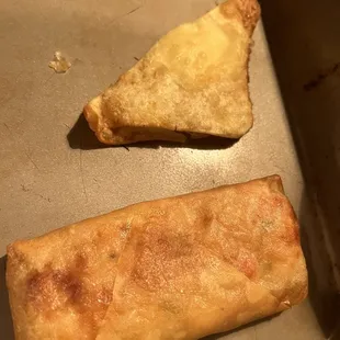 Cream Cheese Wonton and Crispy Thai Lobster Roll