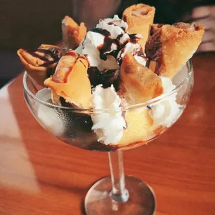 Fried Banana with Ice Cream