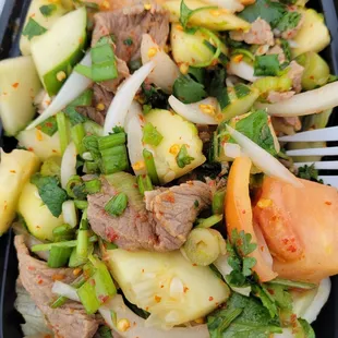 Delicious! I cant remember the name, but basically beef salad