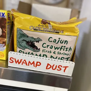 a box of cajun crawfish and shrimp