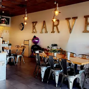the interior of a restaurant
