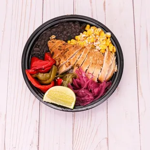Karved Bowl with Chicken
