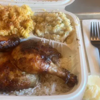 1/2 Roasted Chicken Plate