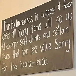 Price increase