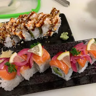 sushi and sashimi, food