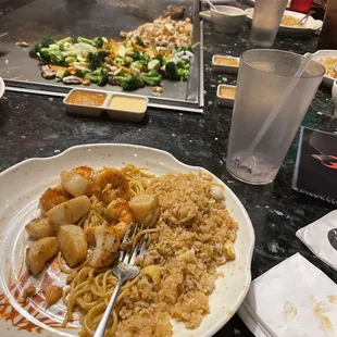 Scallop Fried Rice Yaki Stir Fried Noodle