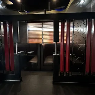 Dining area that's more intimate and private