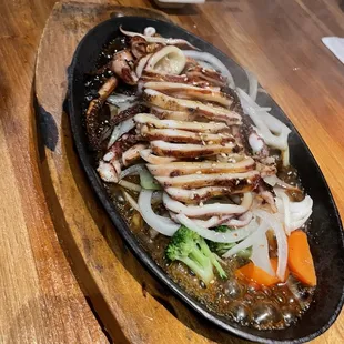 Grilled calamari