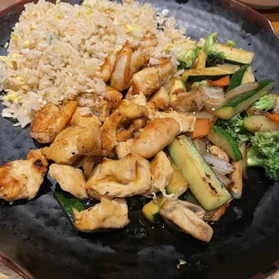 Hibachi chicken and shrimp