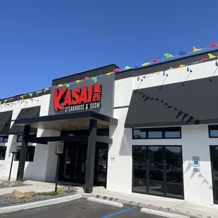 the front of the restaurant