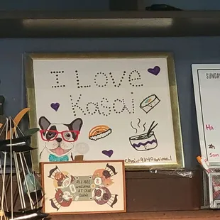 Cute hand drawn signs