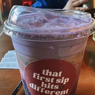 Purple Rain Iced Coffee