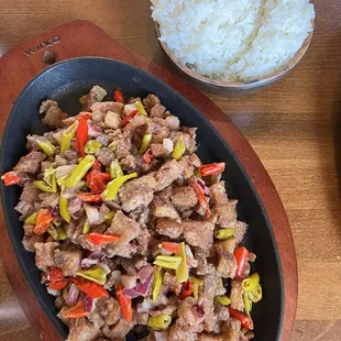 Pork Sisig &amp; Rice