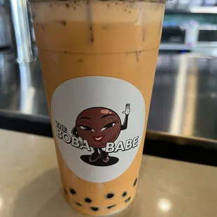 Nitro Thai Milk Tea w/ Brown Sugar Boba