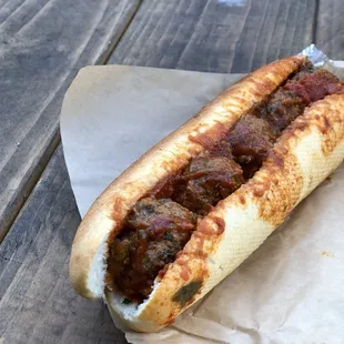 Moroccan Meatball Sandwich