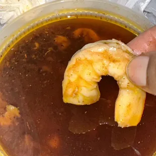 Shrimp and Boom sauce purchases separately