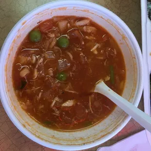 Crab Gumbo. Very good, but more like a Maryland crab soup. Not gumbo at all. This