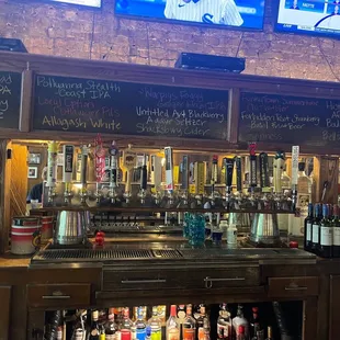 a bar with a lot of alcohol