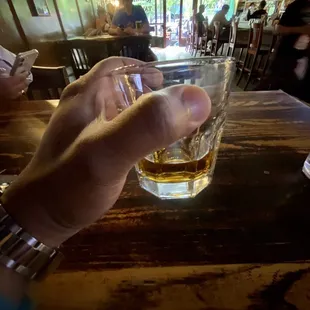 Red breast Irish whiskey had neat