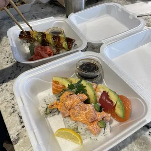 Sushi takeout