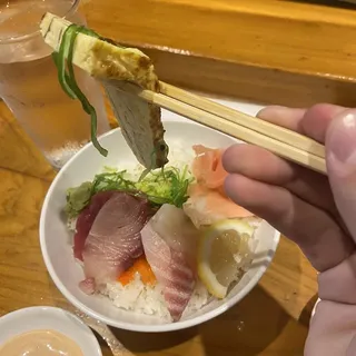 Chirashi-Don Dinner