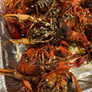 Dirty/muddy crawfish straight from the swamp.