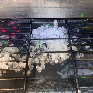 the inside of the grill
