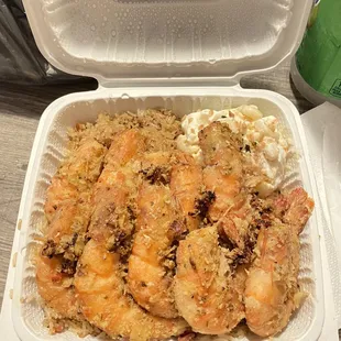 Garlic Shrimp with Bacon FriedRice; Recommended
