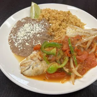 Guachinango or snaper Veracruz style