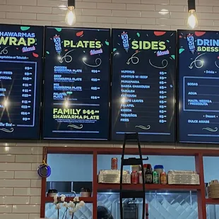 menu (as of June 16, 2022)