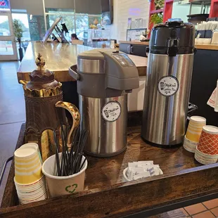 Complimentary teas and coffee while you wait!