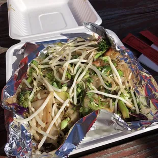 Drunken Noodles with Pork Belly