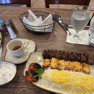 Chicken and Kubideh Combo!