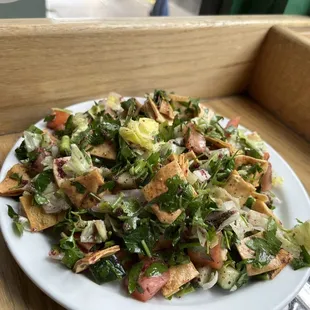 a plate of salad