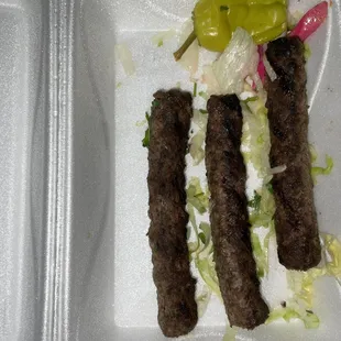 3 skewers of meat a la carte