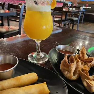 Tropical Fusion, Spring Roll, Crab Rangoon