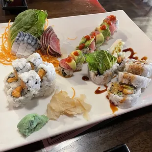 All you can eat sushi + sashimi