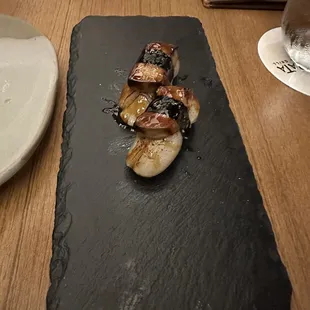 Foie gras &amp; scallop sushi