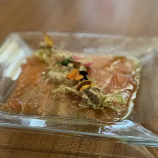 Yuzu Salmon Carpaccio