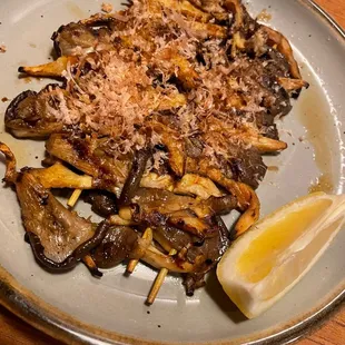 Grilled Oyster Mushrooms