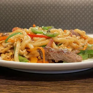 Beef Stir Fry Udon