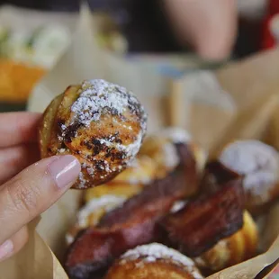 Pancake balls- Dulce de Leche &amp; Nutella.