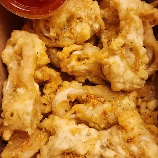 Garlic Pepper Calamari ($12, 1/11/23)