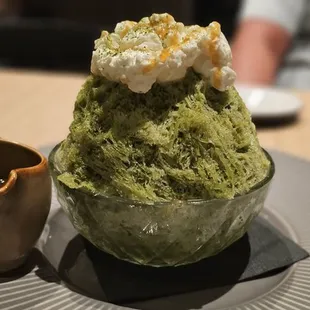 Matcha shaved ice with ice fron Kanazawa, Japan... so refreshingly light actually