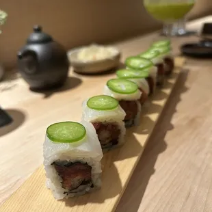 Texas hamachi roll