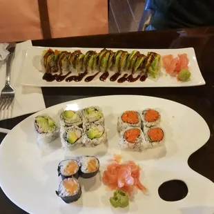 Sushi selection
