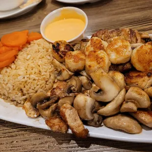 Pork and scallop hibachi